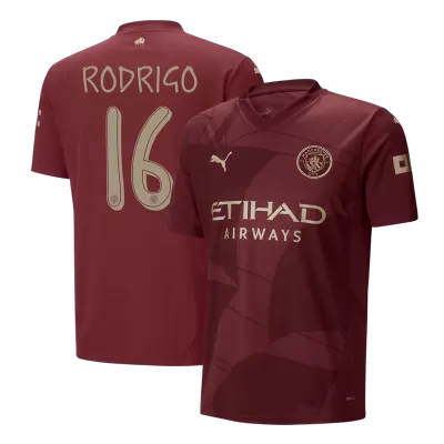 RODRIGO #16 Manchester City Third Away Soccer Jersey 2024/25 - UCL - gogoalshop