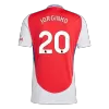 JORGINHO #20 Arsenal Home Soccer Jersey 2024/25 - gogoalshop