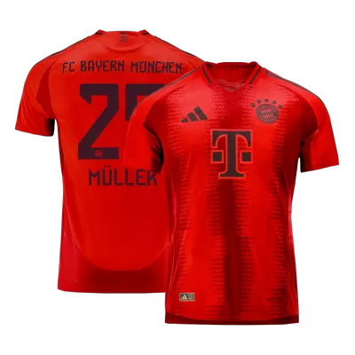 MÜLLER #25 Bayern Munich Home Authentic Soccer Jersey 2024/25 - gogoalshop