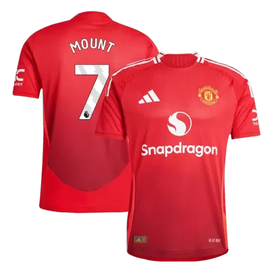 MOUNT #7 Manchester United Home Authentic Soccer Jersey 2024/25 - gogoalshop