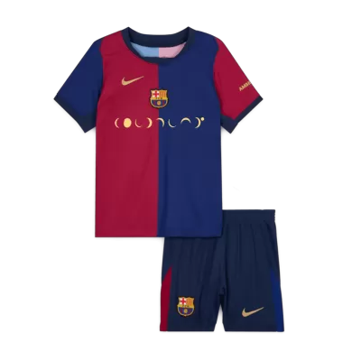 Barcelona Home Kids Soccer Jerseys Kit 2024/25 - COLDPLAY - gogoalshop