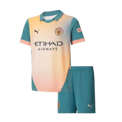 Manchester City Fourth Away Kids Soccer Jerseys Kit 2024/25- Definitely City (UCL) - gogoalshop