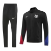 Barcelona Jacket Tracksuit 2024/25 Black - gogoalshop