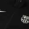 Barcelona Jacket Tracksuit 2024/25 Black - gogoalshop