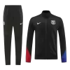 Barcelona Jacket Tracksuit 2024/25 Black - gogoalshop