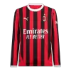 AC Milan Home Long Sleeve Soccer Jersey 2024/25 - gogoalshop