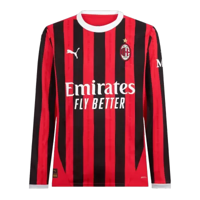 AC Milan Home Long Sleeve Soccer Jersey 2024/25 - gogoalshop