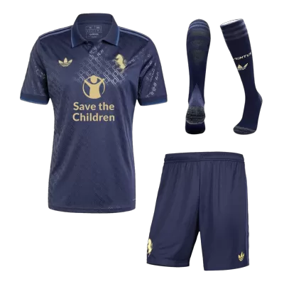 Juventus Third Away Jerseys Full Kit 2024/25 - Save The Children Sponsor - gogoalshop