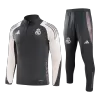 Real Madrid 1/4 Zip Tracksuit 2024/25 Gray - gogoalshop