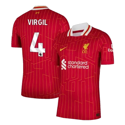 VIRGIL #4 Liverpool Home Authentic Soccer Jersey 2024/25 - gogoalshop