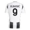 VLAHOVIĆ #9 Juventus Home Soccer Jersey 2024/25 - Save The Children Sponsor  - gogoalshop