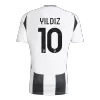 YILDIZ #10 Juventus Home Soccer Jersey 2024/25 - Save The Children Sponsor  - gogoalshop