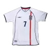 Vintage Soccer Jersey BECKHAM #7 England Home 2002 - gogoalshop