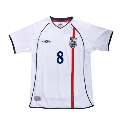 Vintage Soccer Jersey SCHOLES #8 England Home 2002 - gogoalshop