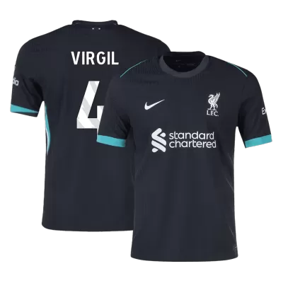 VIRGIL #4 Liverpool Away Authentic Soccer Jersey 2024/25 - gogoalshop