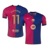 RAPHINHA #11 Barcelona Home Authentic Soccer Jersey 2024/25 - Spotify Logo Without Text - gogoalshop