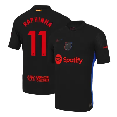 RAPHINHA #11 Barcelona Away Authentic Soccer Jersey 2024/25 - gogoalshop