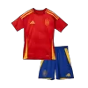 Spain Home Kids Soccer Jerseys Kit EURO 2024 - gogoalshop