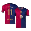 RAPHINHA #11 Barcelona Home Soccer Jersey 2024/25 - Spotify Logo Without Text - gogoalshop