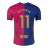 RAPHINHA #11 Barcelona Home Authentic Soccer Jersey 2024/25 - Spotify Logo Without Text - gogoalshop