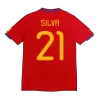 Vintage Soccer Jersey SILVA #21 Spain Home 2010 - gogoalshop