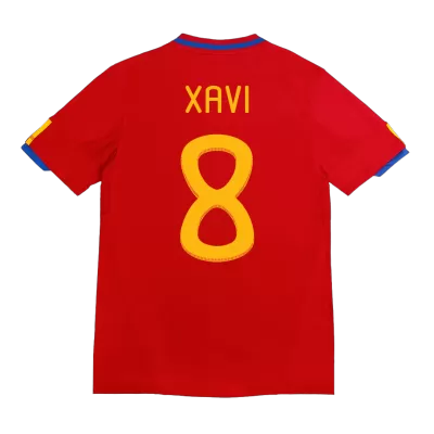 Vintage Soccer Jersey XAVI #8 Spain Home 2010 - gogoalshop