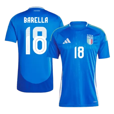 BARELLA #18 Italy Home Soccer Jersey EURO 2024 - gogoalshop