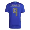 J.ALVAREZ #9 Argentina Away Soccer Jersey 2024 - gogoalshop