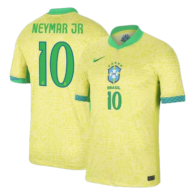 NEYMAR JR #10 Brazil Home Soccer Jersey 2024 - gogoalshop