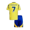 RONALDO #7 Al Nassr Home Kids Soccer Jerseys Kit 2024/25 - gogoalshop