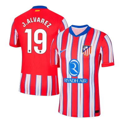 J.ALVAREZ #19 Atletico Madrid Home Authentic Soccer Jersey 2024/25 - gogoalshop