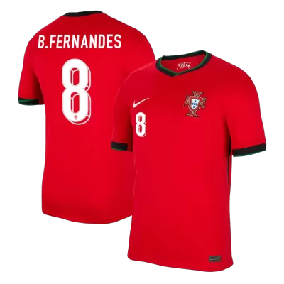 B.FERNANDES #8 Portugal Home Soccer Jersey EURO 2024 - gogoalshop