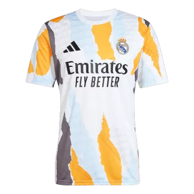 Real Madrid Pre-Match Soccer Jersey 2024/25 White - gogoalshop