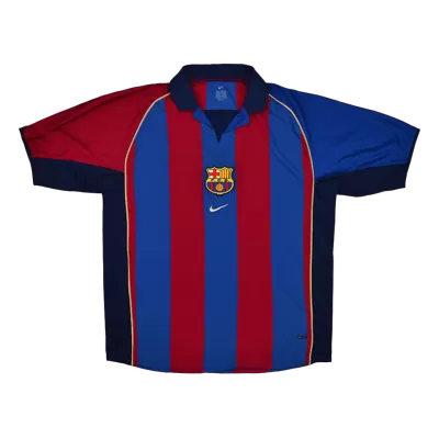 Vintage Soccer Jersey Barcelona Home 2001/02 - gogoalshop