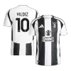 YILDIZ #10 Juventus Home Authentic Soccer Jersey 2024/25- Save The Children Sponsor - gogoalshop