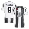 VLAHOVIĆ #9 Juventus Home Soccer Jersey 2024/25 - Save The Children Sponsor  - gogoalshop