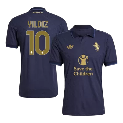 YILDIZ #10 Juventus Third Away Authentic Soccer Jersey 2024/25- Save The Children Sponsor - gogoalshop