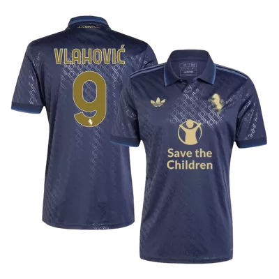 VLAHOVIĆ #9 Juventus Third Away Soccer Jersey 2024/25 - Save The Children Sponsor  - gogoalshop