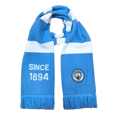 Manchester City Soccer knitting Scarf Blue&White - gogoalshop