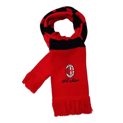 AC Milan Soccer knitting Scarf Red Red&Black - gogoalshop