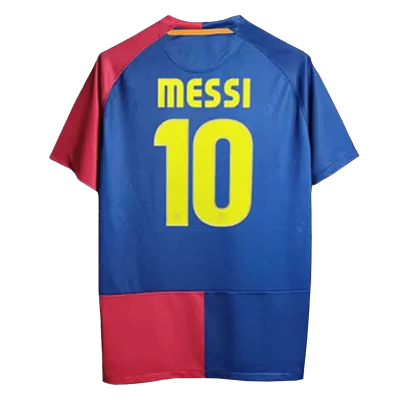 Vintage Soccer Jersey MESSI #10 Barcelona Home 2008/09 - UCL - gogoalshop