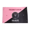 Inter Miami CF Soccer Flag Pink&Black - gogoalshop