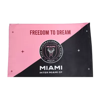 Inter Miami CF Soccer Flag Pink&Black - gogoalshop