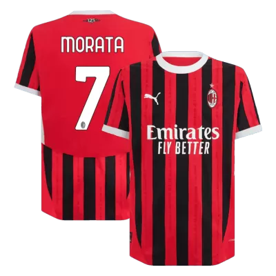 MORATA #7 AC Milan Home Authentic Soccer Jersey 2024/25 - UCL - gogoalshop