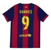 Vintage Soccer Jersey SUÁREZ #9 Barcelona Home 2014/15 - gogoalshop