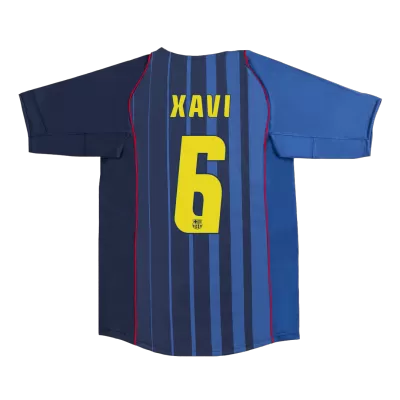 Vintage Soccer Jersey XAVI #6 Barcelona Away 2004/05 - gogoalshop