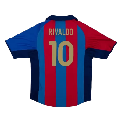 Vintage Soccer Jersey RIVALDO #10 Barcelona Home 2001/02 - gogoalshop