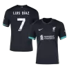 LUIS DÍAZ #7 Liverpool Away Soccer Jersey 2024/25 - gogoalshop