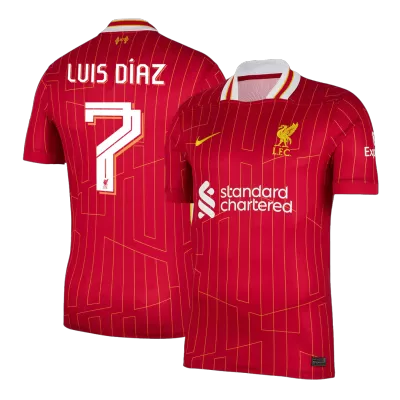 LUIS DÍAZ #7 Liverpool Home Soccer Jersey 2024/25 - UCL - gogoalshop