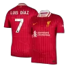 LUIS DÍAZ #7 Liverpool Home Soccer Jersey 2024/25 - gogoalshop